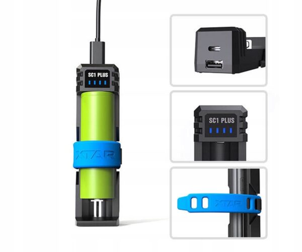 Ładowarka Power Bank XTAR SC1 PLUS 18650/21700/26650 Li-ION Ni-MH QC 3.0